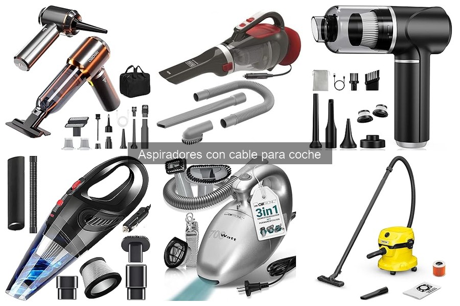 ¿Cómo funciona un aspirador con cable para coche?