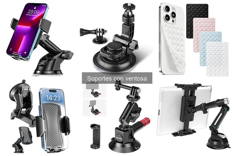 Opiniones sobre los Mejores Soportes con Ventosa para Coches