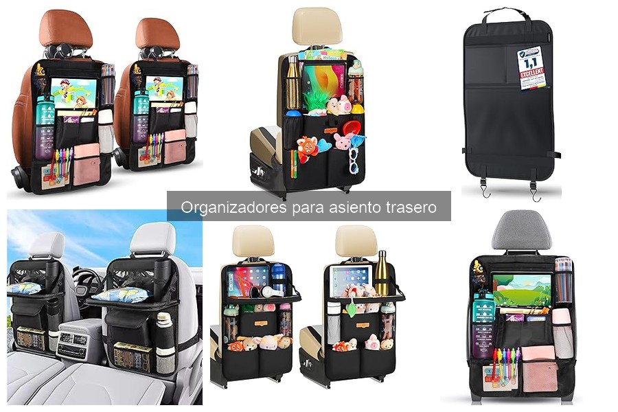 Precios de organizadores para asiento trasero y dónde comprarlos